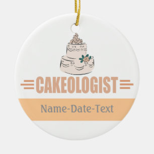 Humourous Baker Ceramic Tree Decoration
