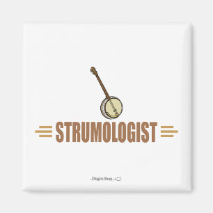 Humourous Banjo Player Magnet