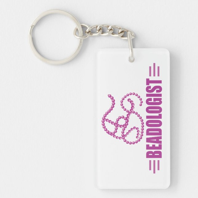 Humourous Beading Key Ring (Front)