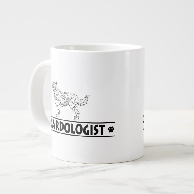 Humourous Berger Picard Large Coffee Mug (Front Left)