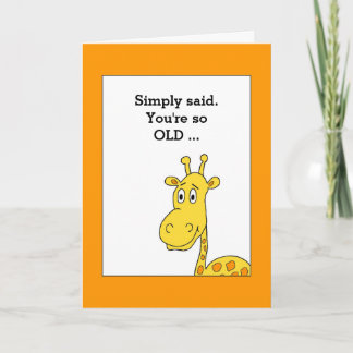 Humourous Birthday Card