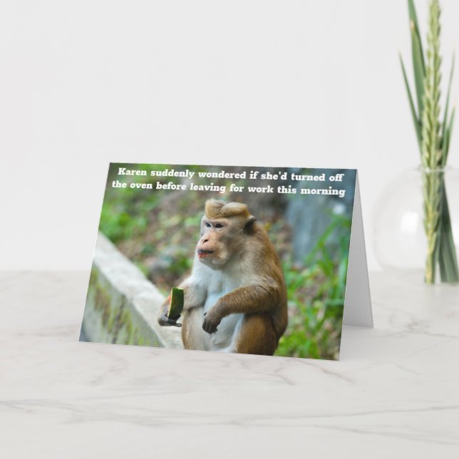 humourous birthday card (Front)