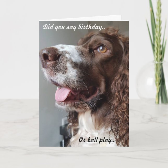 Humourous birthday card (Front)