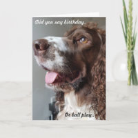 Humourous birthday card