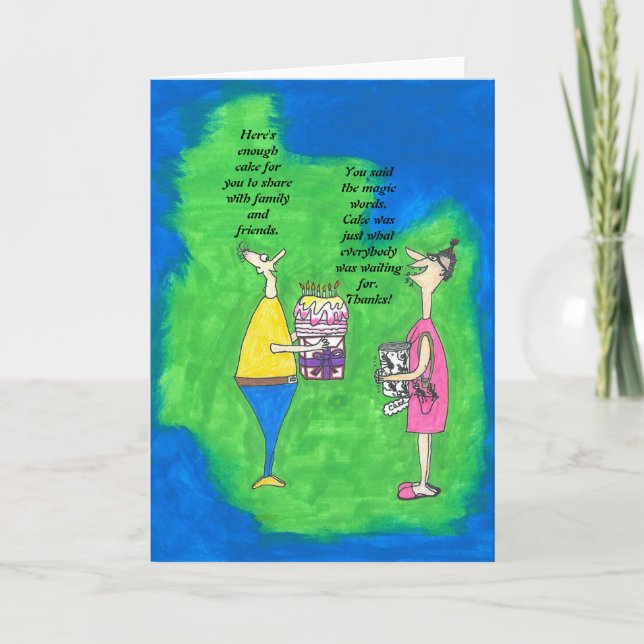 Humourous Birthday Card Lady With Ants In Pocket (Front)