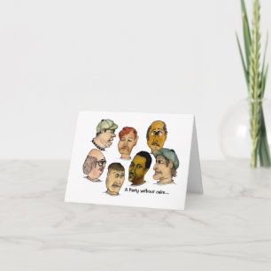 Humourous Birthday Party without Cake Card