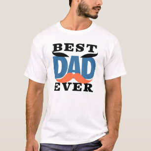 Humourous Black and White "Best Dad Ever" Hat T-Shirt
