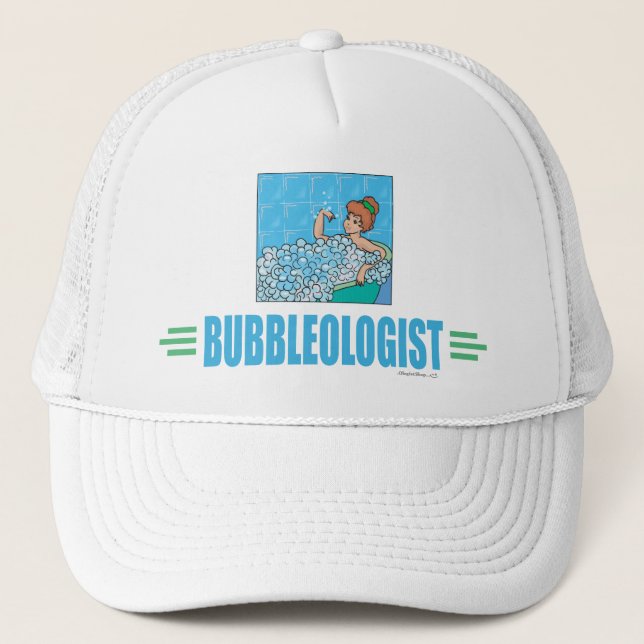Humourous Bubble Bath Trucker Hat (Front)