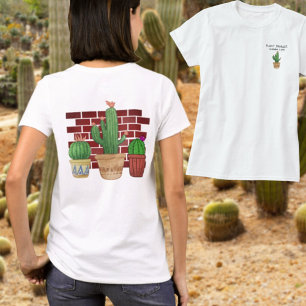 Humourous Cactus Plant Manager Custom T-Shirt
