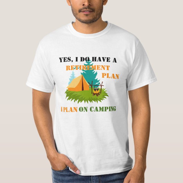 Humourous Camping T-Shirt (Front)