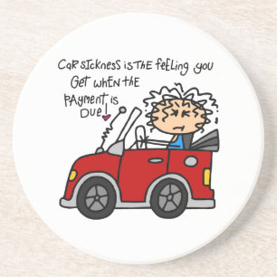 Humourous Car Sickness Coaster