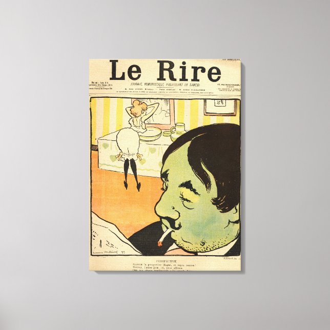 Humourous cartoon canvas print (Front)