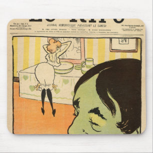 Humourous cartoon mouse mat