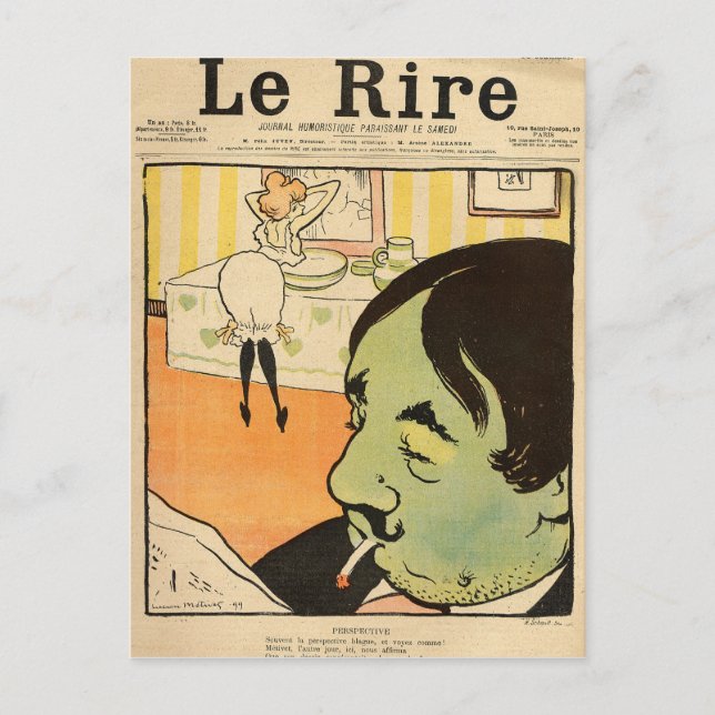 Humourous cartoon postcard (Front)