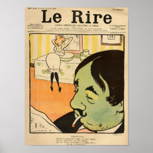 Humourous cartoon poster