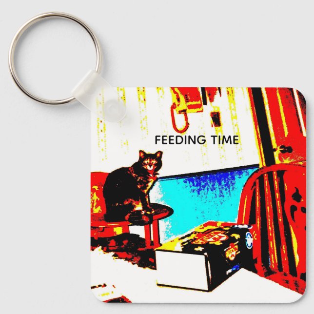 Humourous Cat Keychain  (Front)