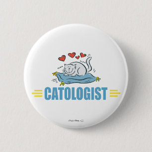 Humourous Cat Lover 6 Cm Round Badge