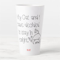 Humourous Cat Lover Excuse Quote Cute Name