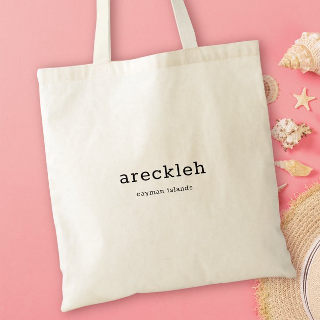Humourous Caymanian Dialect Arekleh Tote Bag (Creator Uploaded)