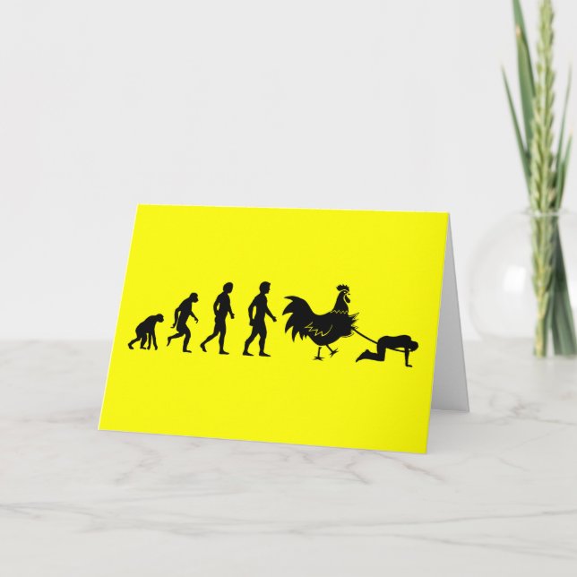 Humourous chicken card (Front)