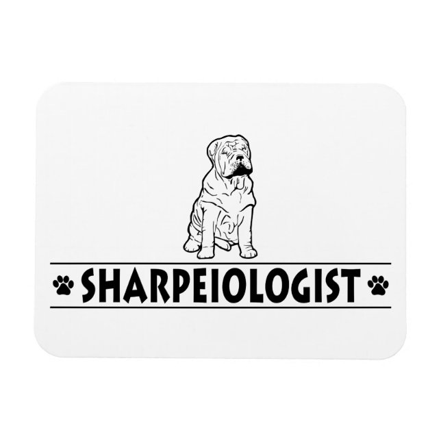 Humourous Chinese Shar-Pei Magnet (Horizontal)
