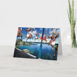 Humourous Christmas Card of Santa’s Pilgrimage