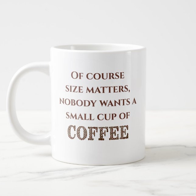 Humourous Coffee Speciality Mug (Left)