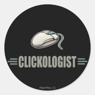 Humourous Computer Classic Round Sticker