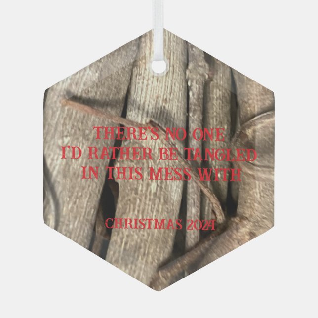 Humourous couple ornament (Front)