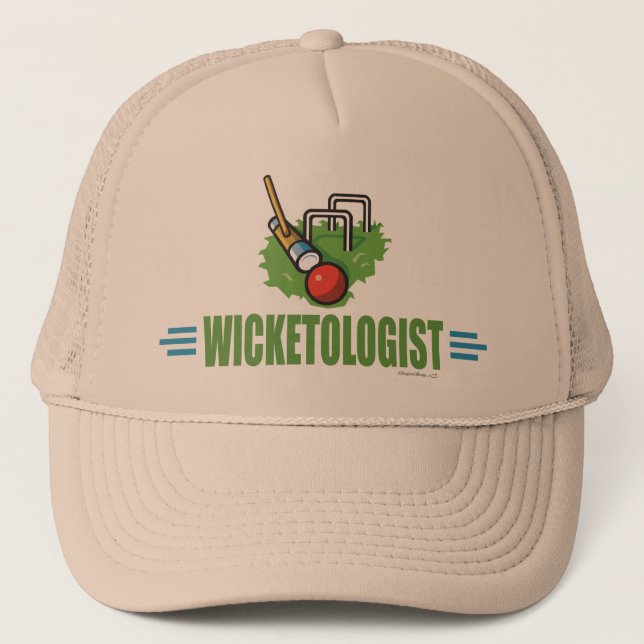 Humourous Croquet Trucker Hat (Front)