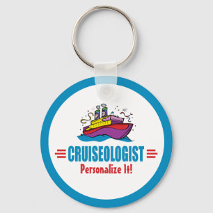 Humourous Cruise Ship Funny Cruiseologist Travel Key Ring