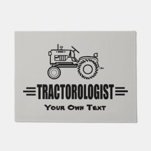 Humourous Customise It Tractor Doormat