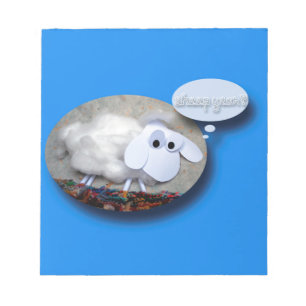 Humourous Cute Sheep Year Chinese Astrology Notepa Notepad
