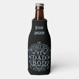 Humourous Dad Bod Funny Fathers Day Personalised Bottle Cooler