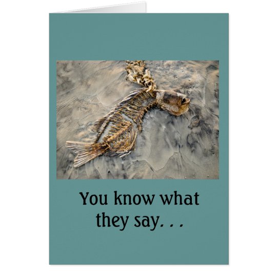 Humourous Dead Fish Fathers Day Card