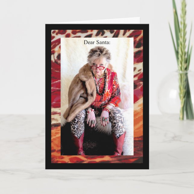 Humourous Dear Santa Card (Front)