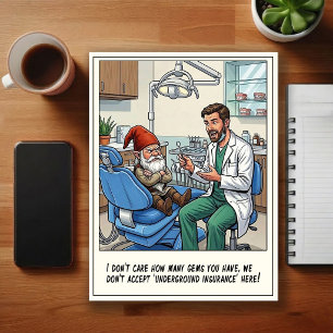 Humourous Dentist Office Cartoon Postcard