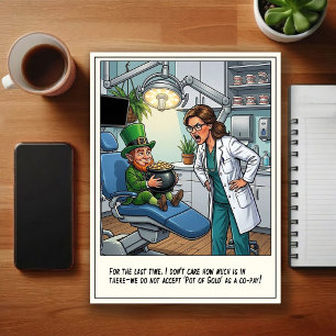 Humourous Dentist Office Cartoon Postcard