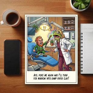 Humourous Dentist Office Cartoon Postcard