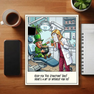 Humourous Dentist Office Cartoon Postcard