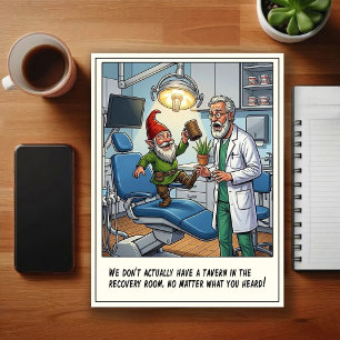 Humourous Dentist Office Cartoon Postcard
