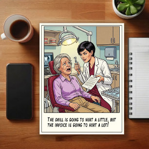 Humourous Dentist Office Cartoon Postcard