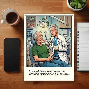 Humourous Dentist Office Cartoon Postcard