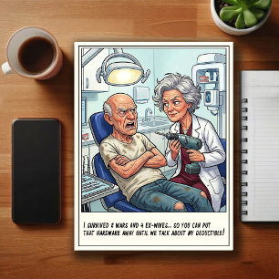 Humourous Dentist Office Cartoon Postcard