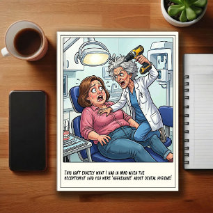 Humourous Dentist Office Cartoon Postcard