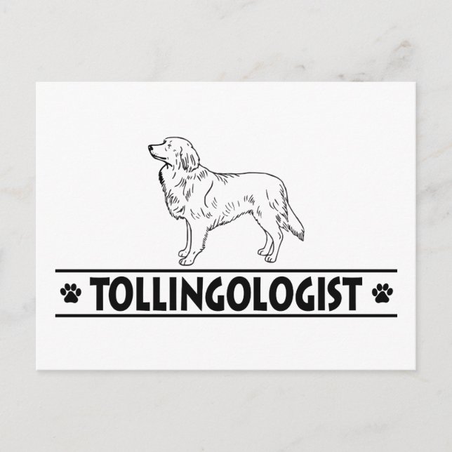 Humourous Duck Tolling Retriever Postcard (Front)