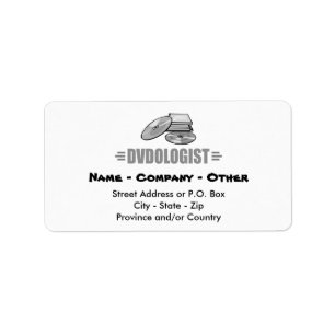 Humourous DVD Lover Label