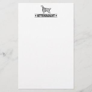 Humourous English Setter Stationery