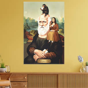 Humourous Evolution Canvas Print
