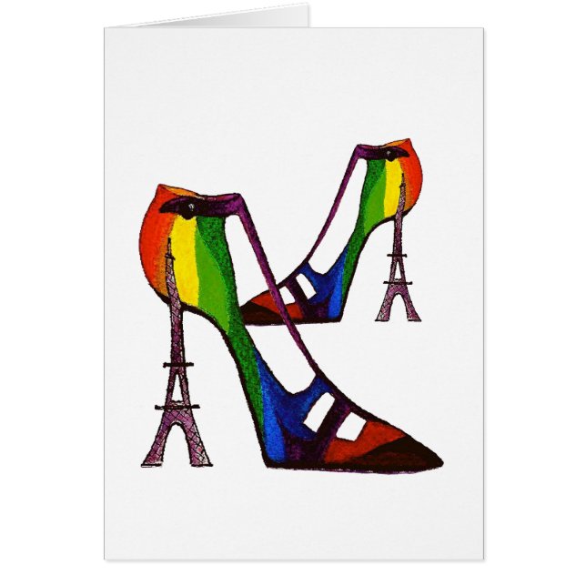 Humourous Fantasy Shoe Card (Front)